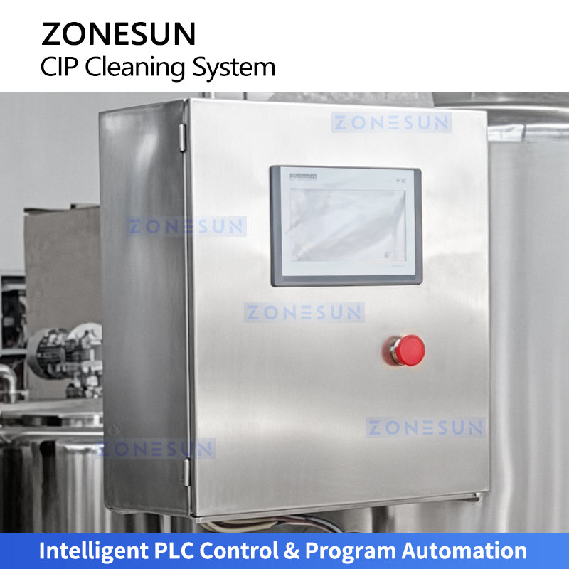 Hygienic Cleaning: ZONESUN ZS-CIP500 Series Fully Automatic 3-Tank CIP System for Dairy & Beverage