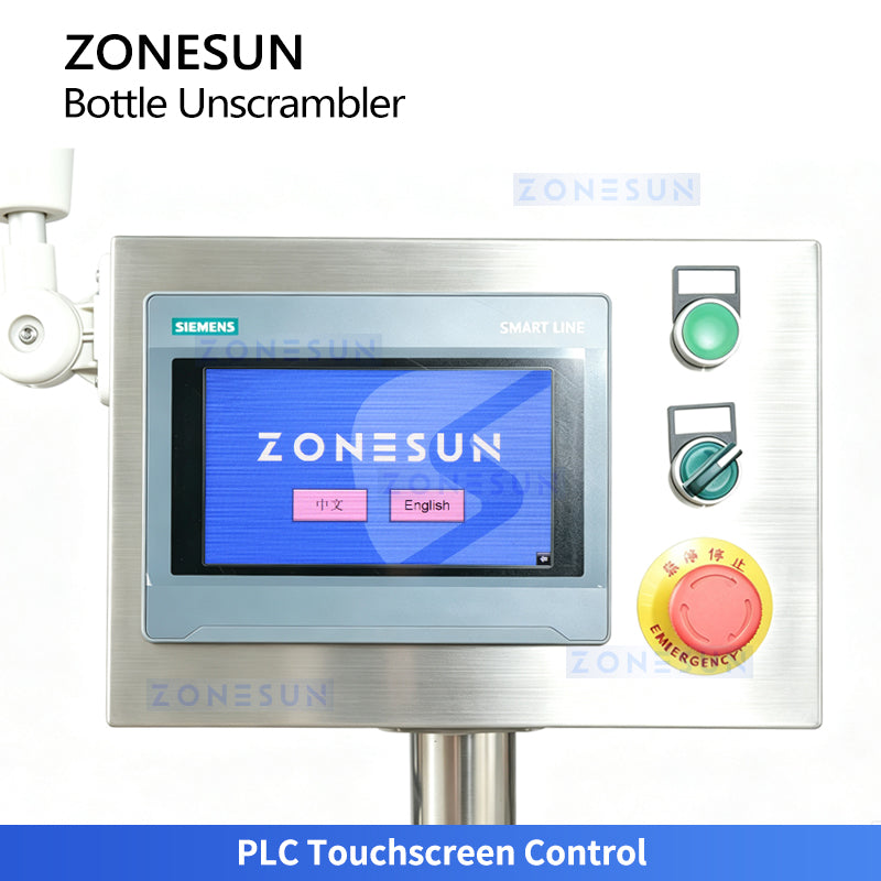 ZONESUN ZS-LP300 Automatic Bottle Unscrambler with Inverting System for Packaging Line