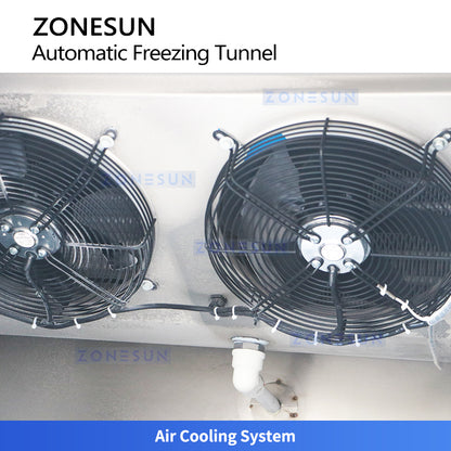 ZONESUN ZS-CTL1 Continuous Air-Cooling Freezing Tunnel for Cosmetics