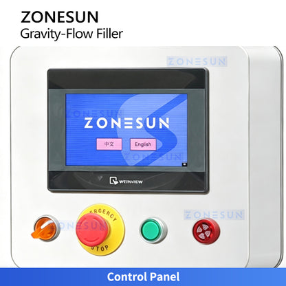 ZONESUN ZS-VTGZ100E Automatic Gravity Liquid Bottle Filling Machine with Diving Heads