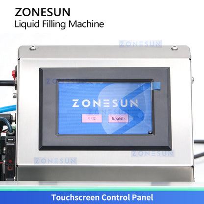 ZONESUN ZS-MPYT900 Compact Tabletop Magnetic Pump Liquid Filling Machine with Pneumatic Diving Nozzle