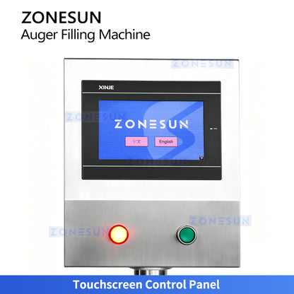 Precision Filling: ZONESUN ZS-FM750F Auger Powder Filler for Spices, Coffee & Protein Powder