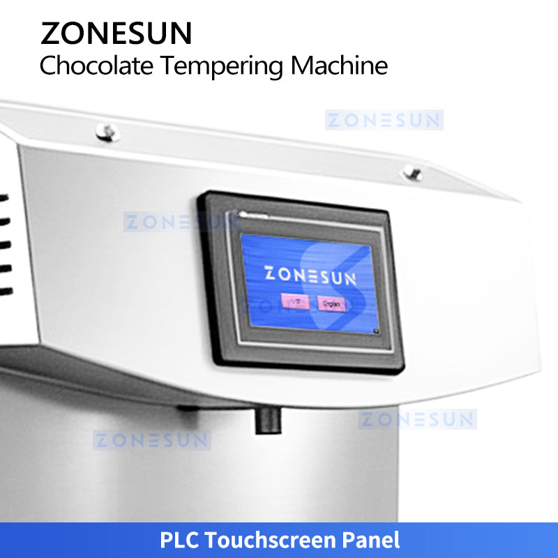 ZONESUN ZS-CG25 Automatic Chocolate Tempering Machine for Molding and Enrobing