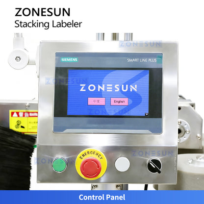 ZONESUN ZS-TB60S Dual-Side Labeling Machine for Wet Wipes, Food Pouches & Cosmetic Sachets