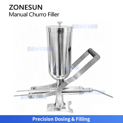 Easy Baking: ZONESUN ZS-CZI4 Manual Quantitative Pastry Injector for Donut, Churro & Puff Fillings