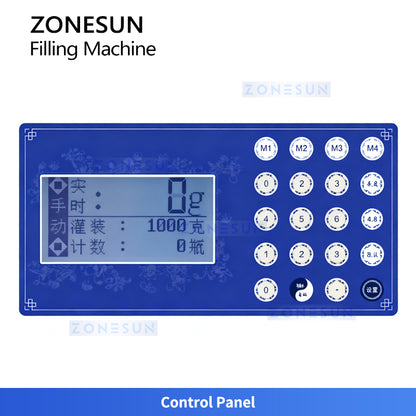 ZONESUN ZS-DTFP2 Dual-Head Semi-Automatic Paste Filling Machine for Sauce Cream Honey Production