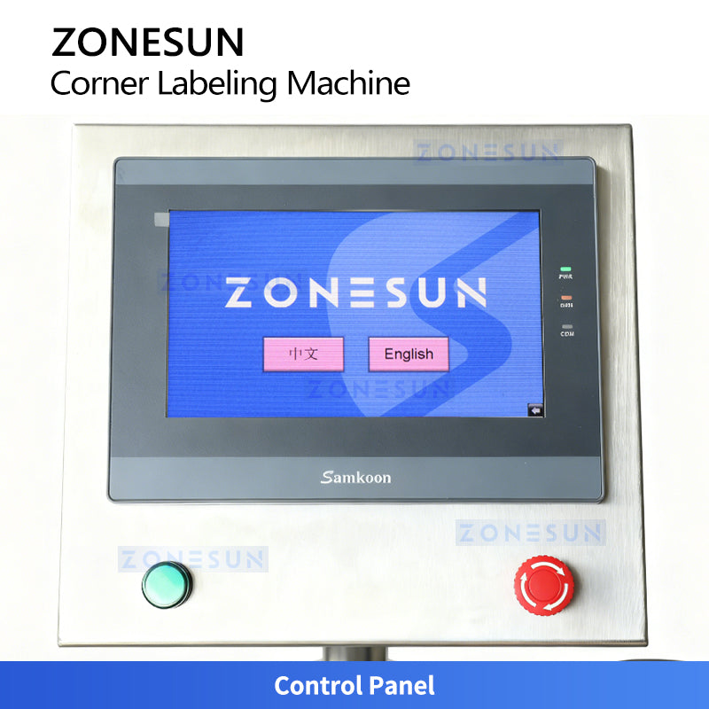 ZONESUN ZS-TB833R2 High-Speed Automatic Corner Labeling Machine for Tamper-Evident Packaging