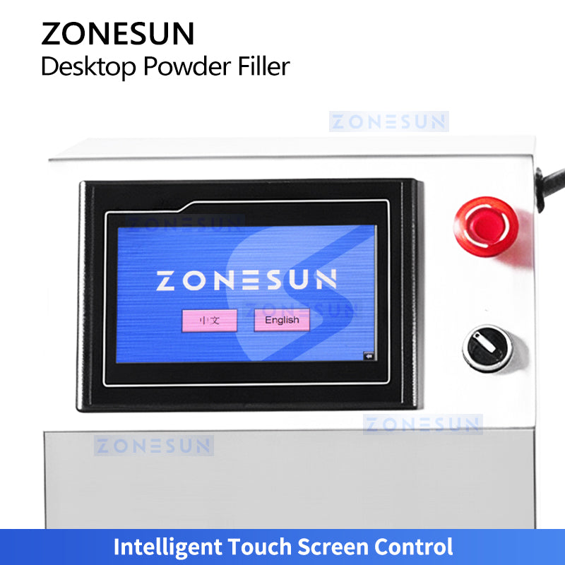 ZONESUN ZS-FM100H Desktop Powder Filling Machine for Milk, Coffee & Pharma Powder