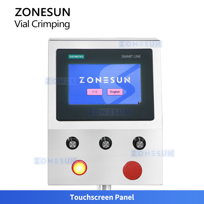 ZONESUN ZS-YG100 Rotary Vial Crimping Machine | Automatic Flip-Off Cap Sealer for Pharma & Labs
