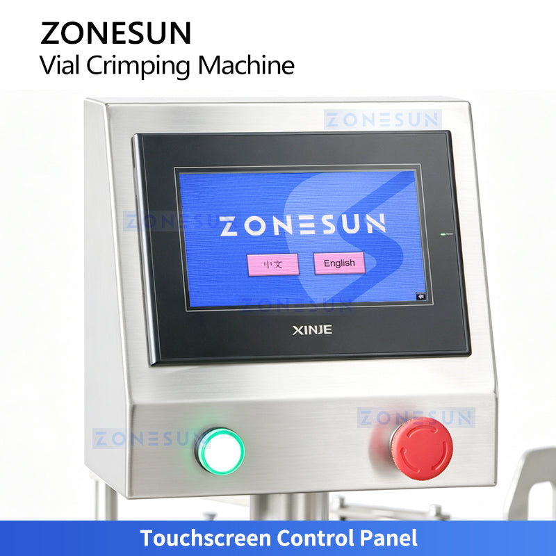 ZONESUN ZS-YG100D Automatic Double-Head Vial Aluminum Cap Crimping Machine