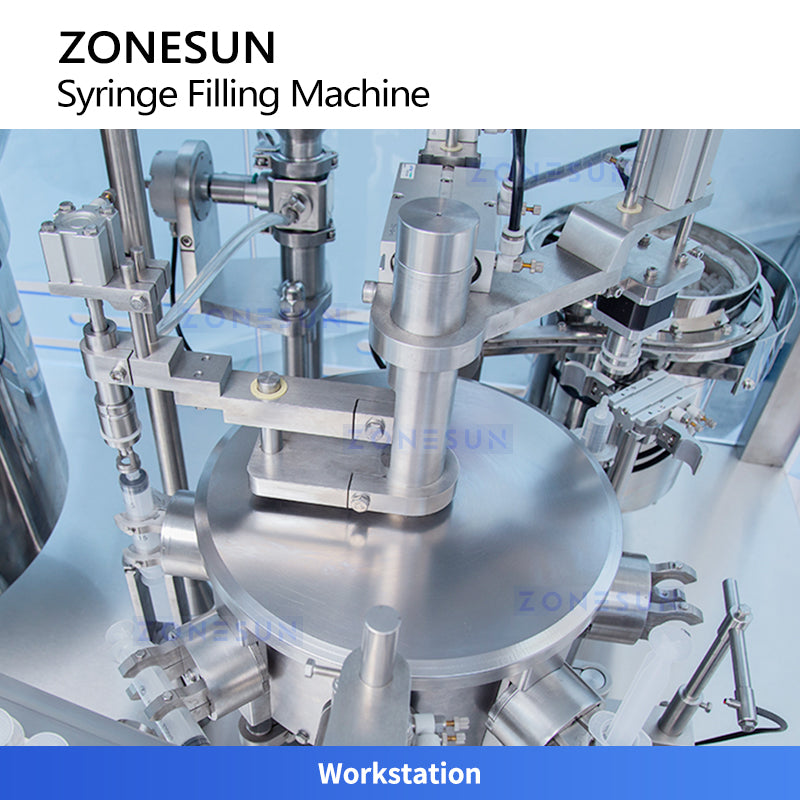 ZONESUN ZS-ZFC2 Automatic Syringe Filling and Capping Machine for Pharmaceutical Packaging