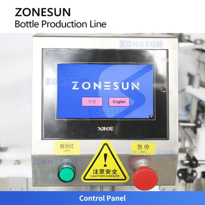 ZONESUN ZS-FAL180YT: High-Speed Dropper Bottle Filling, Capping & Labeling Production Line 