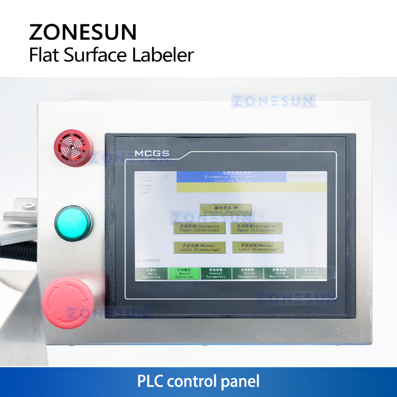 ZONESUN ZS-TB160P2 High-Speed Flat Surface Labeling Machine with Paging Feeder