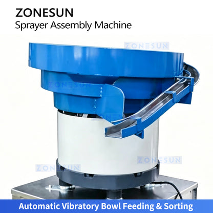 High Efficiency: ZONESUN ZS-WIM06 Fully Automatic Trigger Sprayer Pump Head Assembly Machine Line