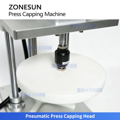 ZONESUN ZS-PDCM100C Semi-Automatic Pneumatic Press Capping Machine for Buckets and Pails