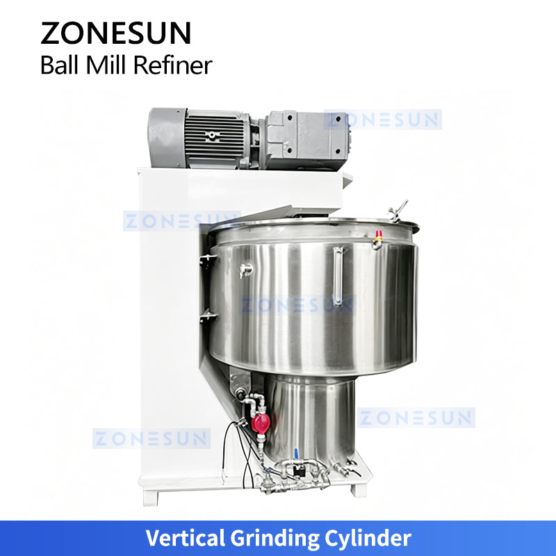 Micron Refining: ZONESUN ZS-BM150 Industrial Vertical Chocolate & Cocoa Liquor Ball Mill Machine