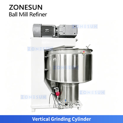 Micron Refining: ZONESUN ZS-BM150 Industrial Vertical Chocolate & Cocoa Liquor Ball Mill Machine