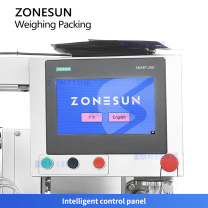 ZONESUN ZS-AFS200 Automatic Rotary Premade Pouch Packing Machine for Granules with Zipper Opening Punching and Double Sealing System