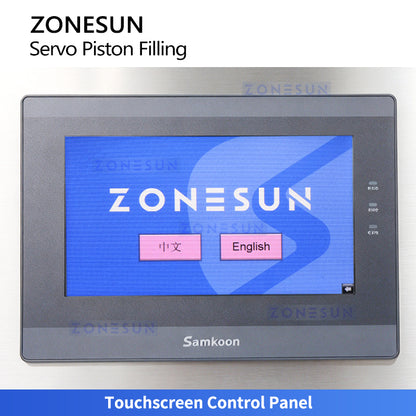 ZONESUN ZS-YT8T-8PX Automatic 8-Head Servo Piston Paste Filling Machine for Pastes and Viscous Liquid