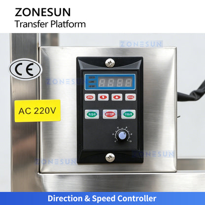 Smooth 90° Turns: ZONESUN ZS-LP10 Right-Angle Transfer Platform for Automated Production Lines