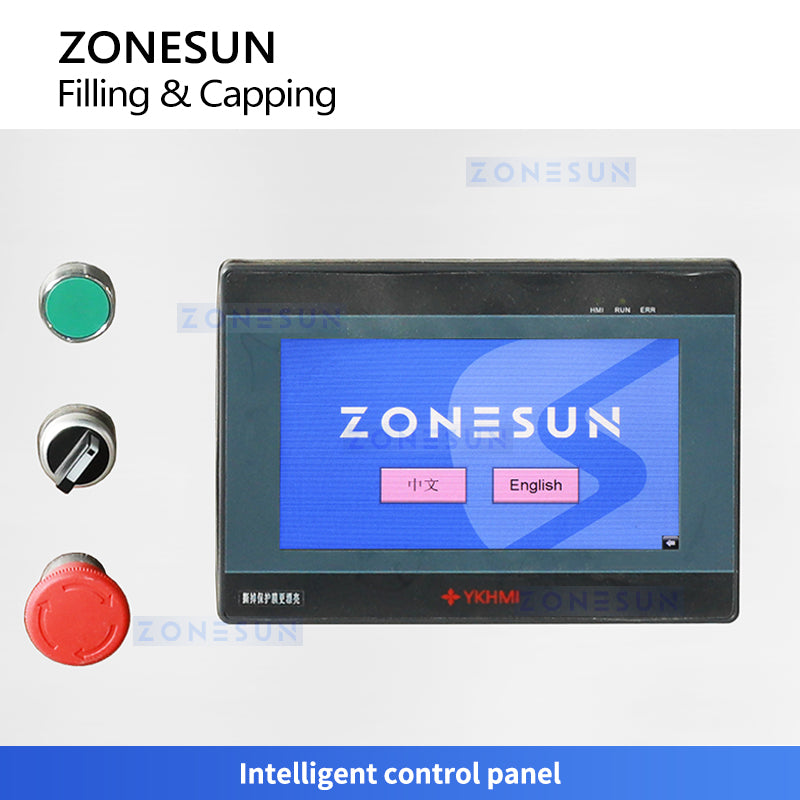 ZONESUN ZS-AFC25 Automatic Perfume Bottle Filling and Capping Machine with Magnetic Pump and Rotary Platform for Cosmetic Packaging