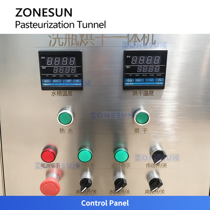ZONESUN ZS-PM2 Tunnel Pasteurizer Machine for Bottled and Canned Beverage Sterilization