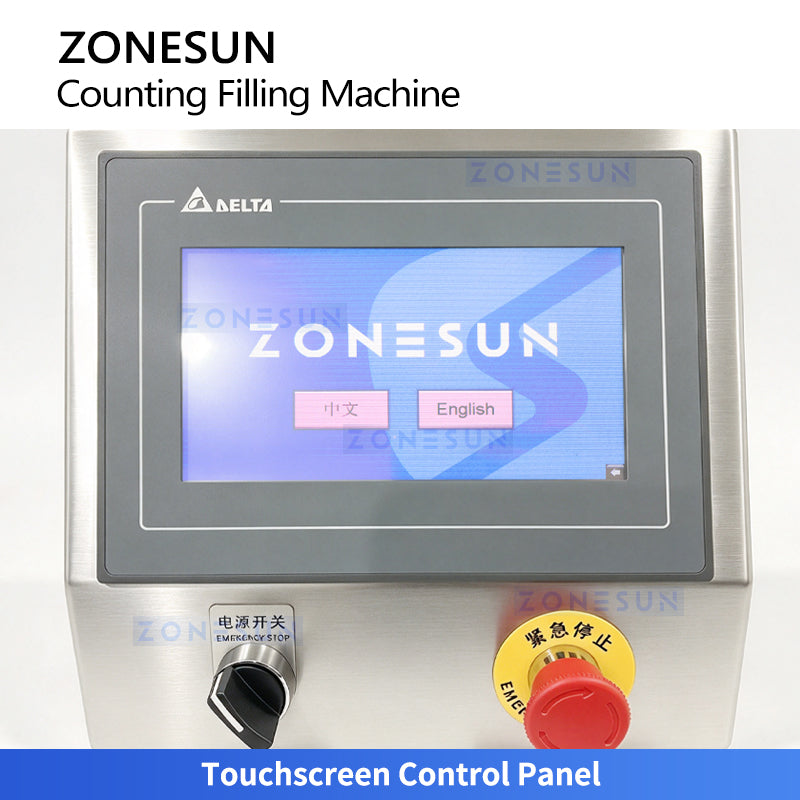 ZONESUN ZS-JF8C Semi-Automatic 8-Lane Electronic Candy Gummy Tablet Capsule Counting Filling Machine