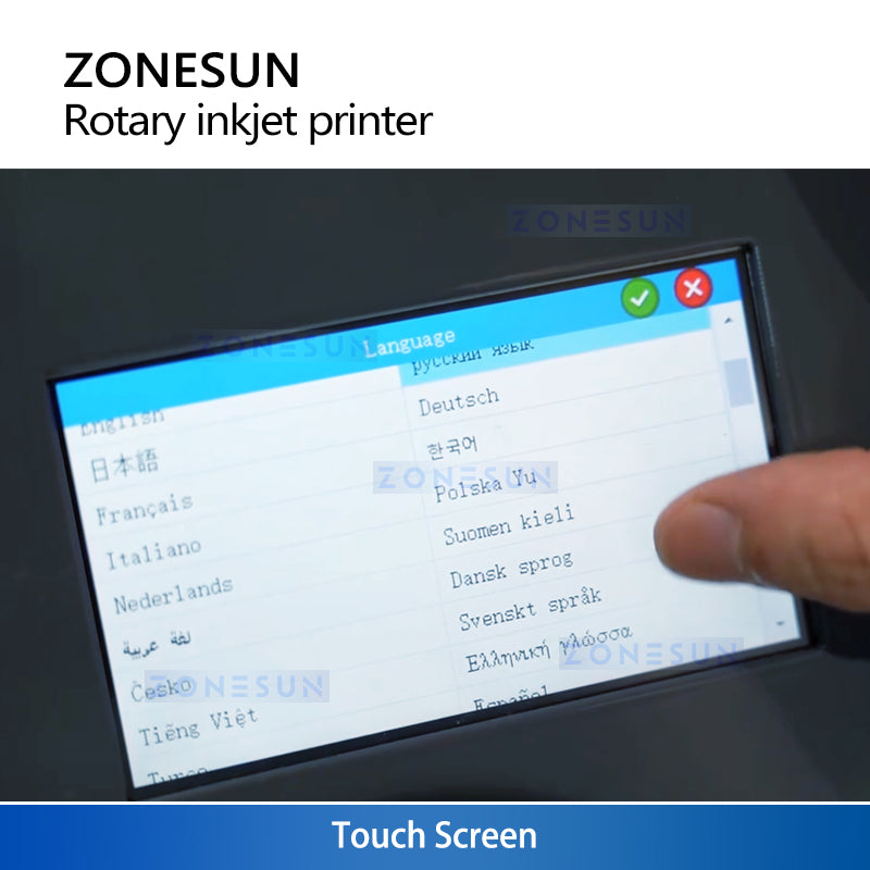 ZONESUN ZS-RIP1 High Precision Rotating Inkjet Printer for Bottles Tubes and Vials