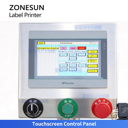 ZONESUN ZS-TB823R Automatic Vial Small Round Bottle Real-Time Print &amp; Apply Labeling Machine