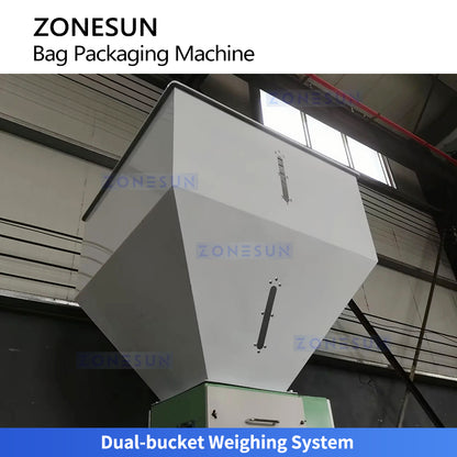 High Capacity: ZONESUN ZS-DCS50 Automatic 50kg Bagging Machine for Fertilizer, Feed & Grain Industry