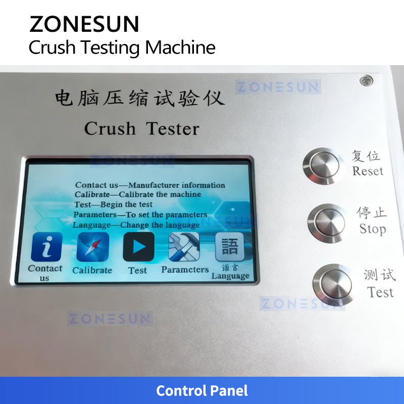 ZONESUN ZS-DTBT2 Crush Testing Machine | Paperboard & Corrugated Material Strength Tester Demo