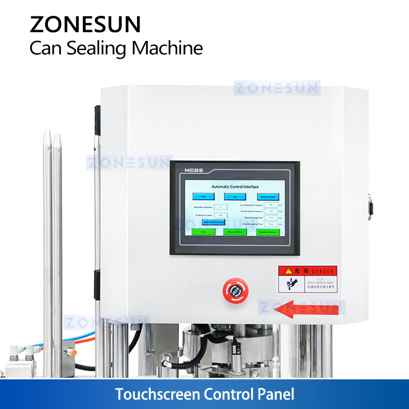 ZONESUN ZS-AFK300 Automatic Can Sealing Machine Can Seaming Machine Tin Sealer