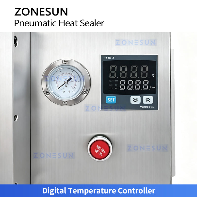 ZONESUN ZS-FK360 Semi Automatic Pneumatic Heat Sealing Machine for Cups Trays, Tubes and Containers