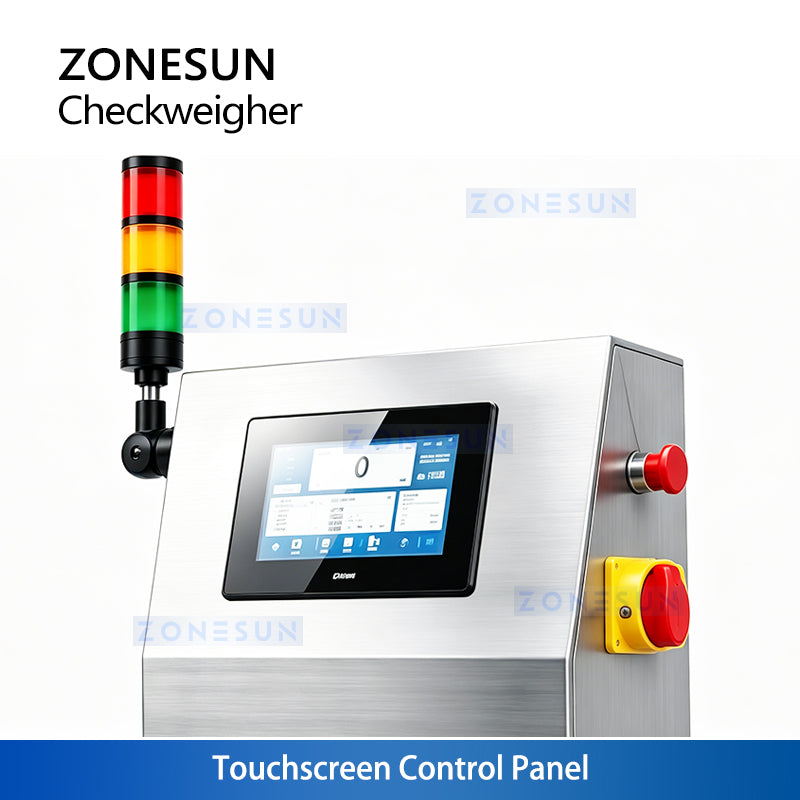 ZONESUN ZS-MD818 Button-Type Automatic Metal Detector and Checkweigher with Reject System