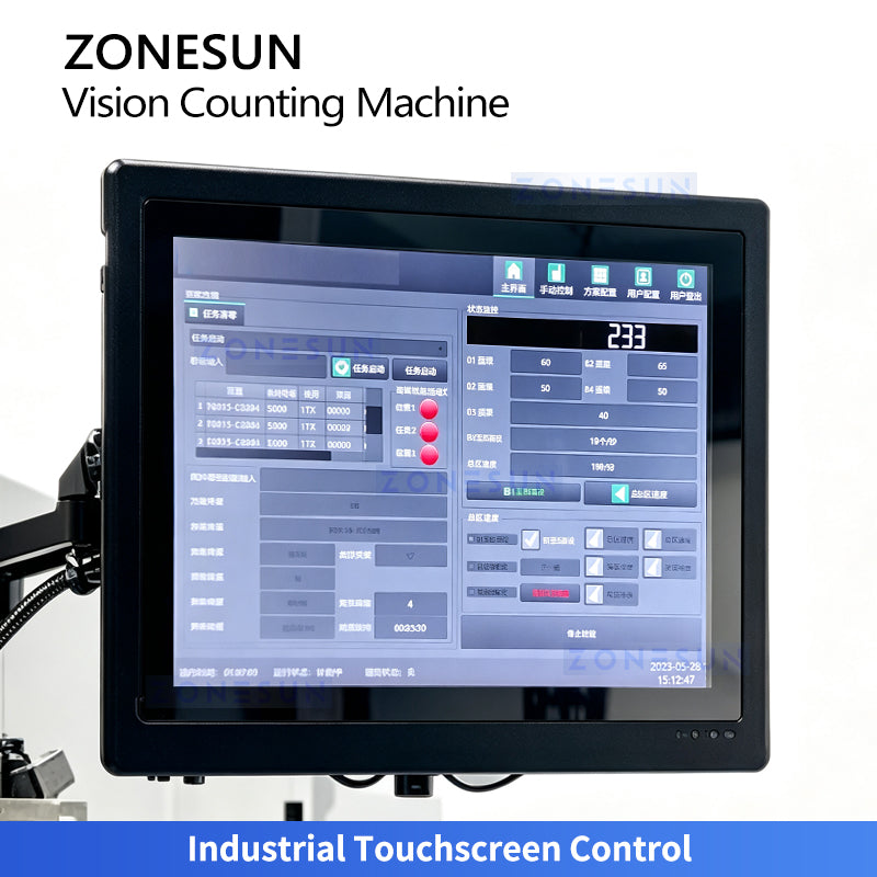 ZONESUN ZS-FSCS05 High-Accuracy Automatic Vision Counting Machine for Small Parts