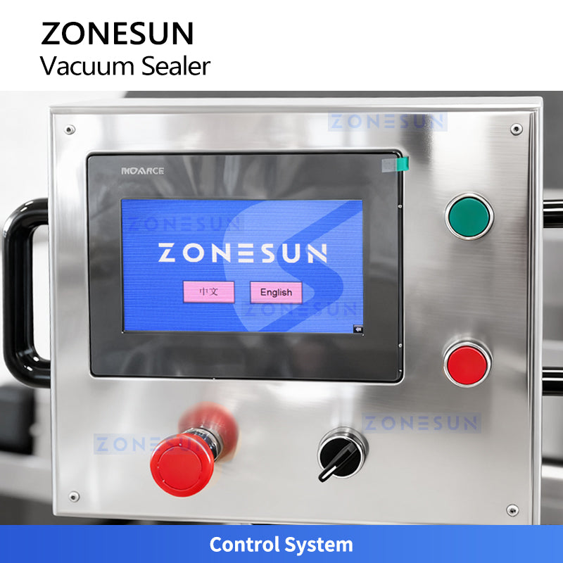 ZONESUN ZS-DLZ380 Automatic Stretch Film Vacuum Packaging Machine for Sausages and Meat