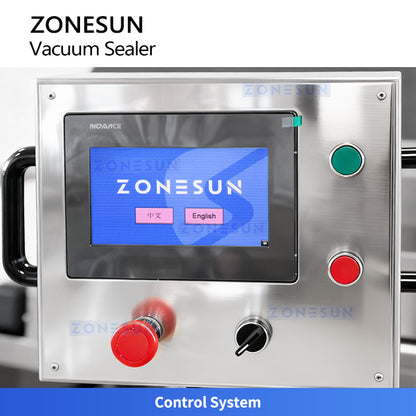 ZONESUN ZS-DLZ380 Automatic Stretch Film Vacuum Packaging Machine for Sausages and Meat