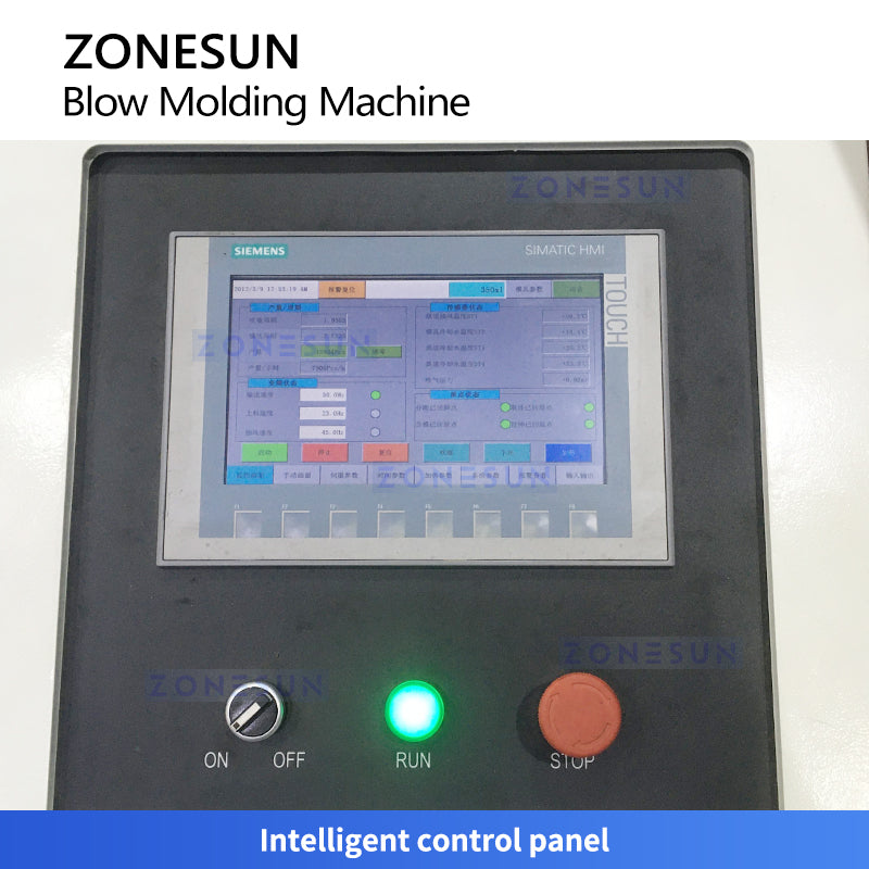 ZONESUN ZS-SBM6A Fully Automatic PET Blow Molding Machine for Oil Juice Cosmetic Water Bottles Up to 750ml High-Speed Servo Design