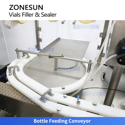 High Precision: ZONESUN ZS-AFC9H Automatic Vial Filling Stoppering Machine with Laminar Flow Hood