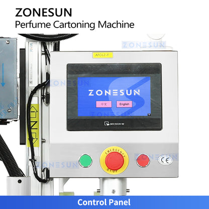 Robotic Pick & Place: ZONESUN ZS-PB01 Automatic Perfume Bottle Box Cartoning Machine