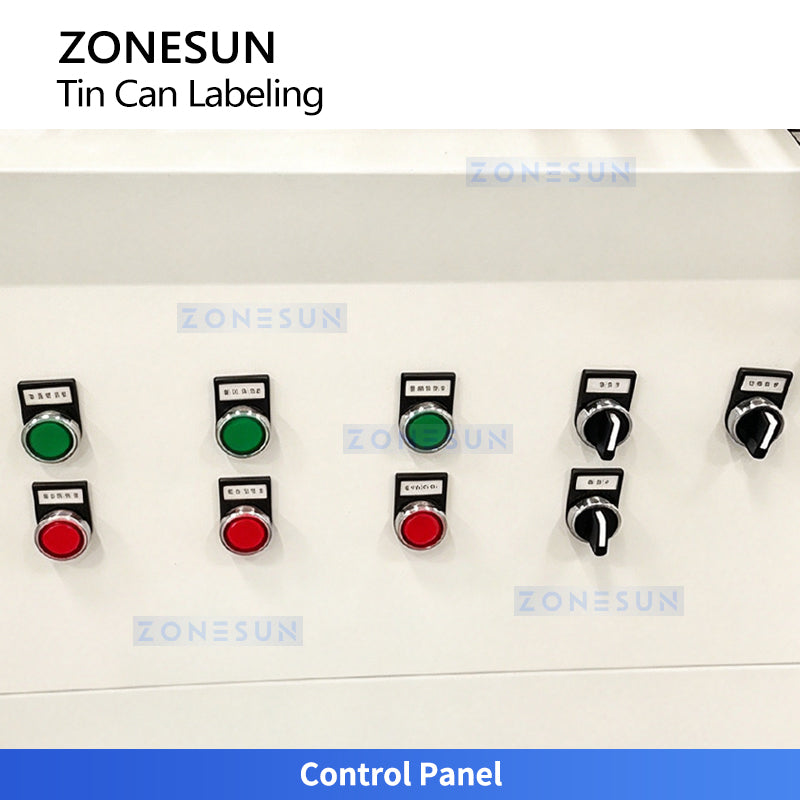 ZONESUN ZS-JTB80 High-Speed Automatic Horizontal Tin Can Wrap-Around Labeling Machine