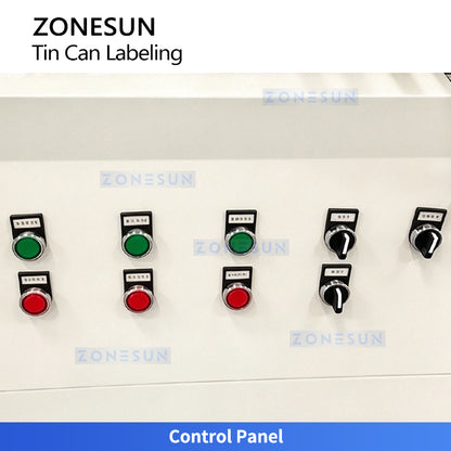 ZONESUN ZS-JTB80 High-Speed Automatic Horizontal Tin Can Wrap-Around Labeling Machine