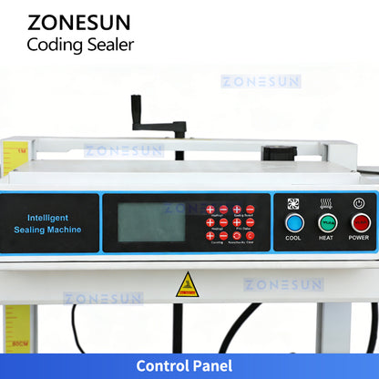ZONESUN ZS-LWCSM2 Continuous Band Sealer with Inkjet Coding for Food and Chemical Bags