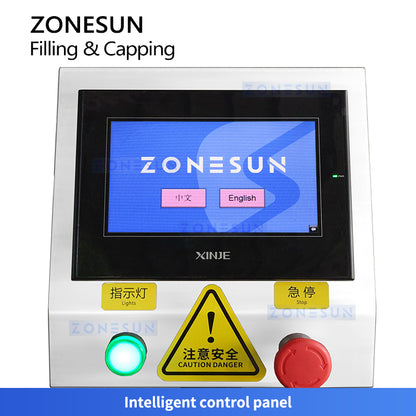 ZONESUN ZS-AFC46 Monoblock Automatic Perfume Body Mist Spray Bottle Filling Capping Machine | Servo Piston Pump | 30-40 BPM