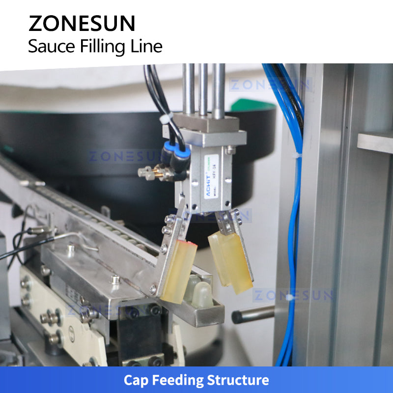 ZS-FAL180G5 servo filling station for sauce bottles