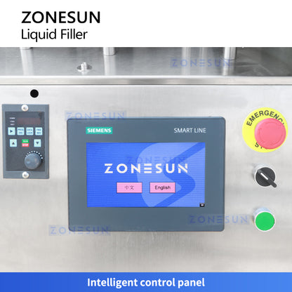 ZONESUN ZS-AFC7-1 Monoblock Desktop Compact  Automatic Eye Drop Bottle Filling Capping Machine Ceramic Pump Liquid Filler for Small Bottles