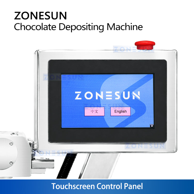 ZONESUN ZS-GDJ8 Semi Automatic Servo Bonbon Chocolate Depositing Filling Machine