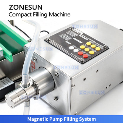 ZONESUN ZS-MPYT600L Compact Magnetic Pump Filling Machine with Electric Lifting Nozzle