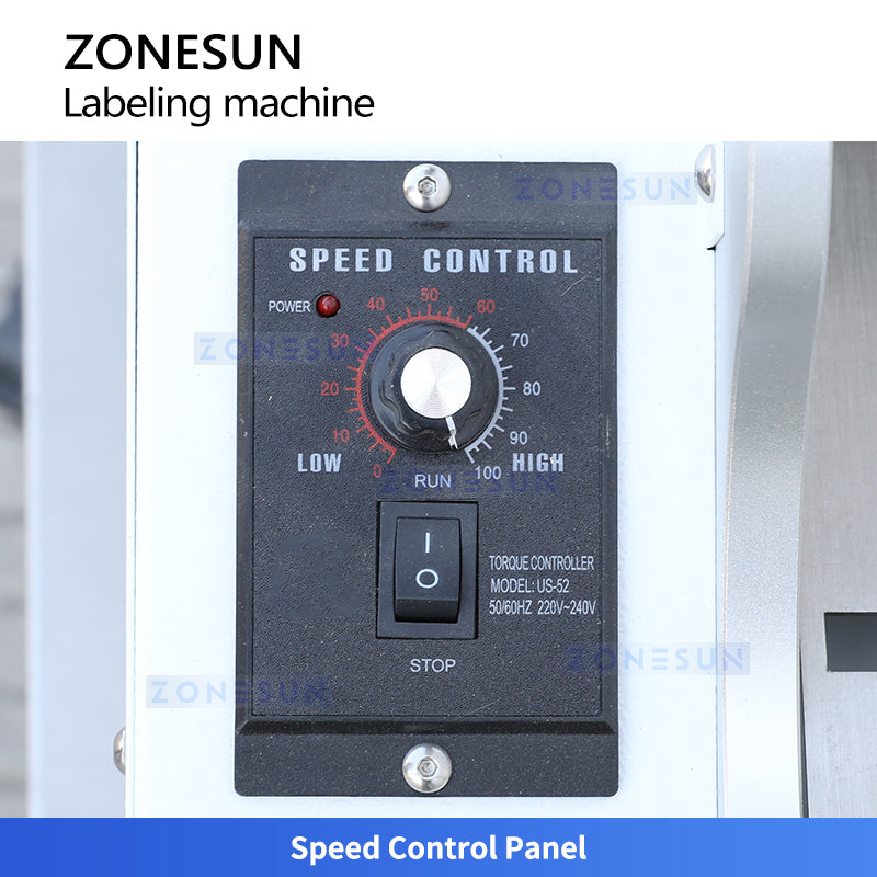 ZONESUN ZS-JTB10 Semi Automatic Wet Glue Labeling Machine for Round Bottles and Jars