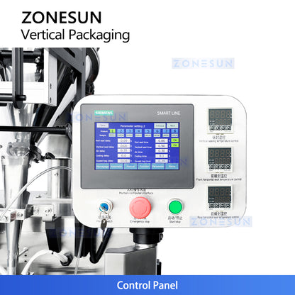 ZONESUN ZS-FS120Q Vertical Powder Packing Machine|Automatic Sachet Auger Filler and Sealer